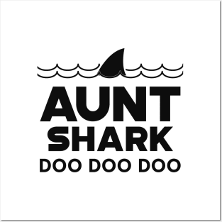 Aunt Shark Doo Doo Doo Posters and Art